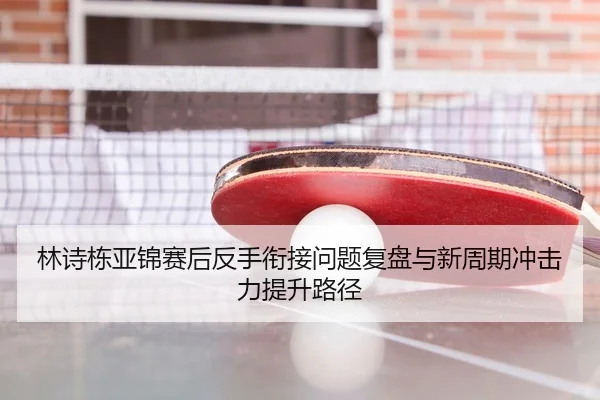 林诗栋亚锦赛后反手衔接问题复盘与新周期冲击力提升路径